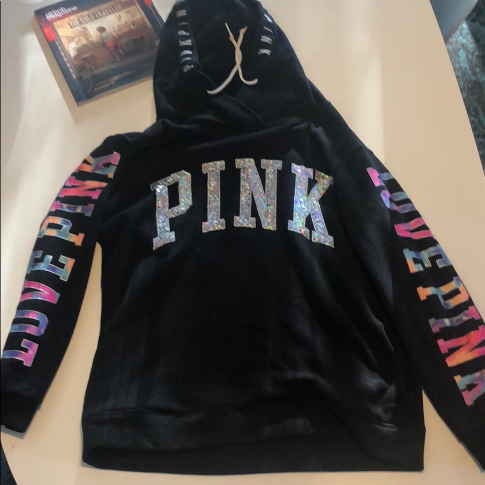 Victoria’s Secret “Pink” Oversized bling hoodie